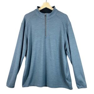 Men’s Cypress Club 1/4 Zip Pullover Longsleeve Sweatshirt in Blue Size XXL